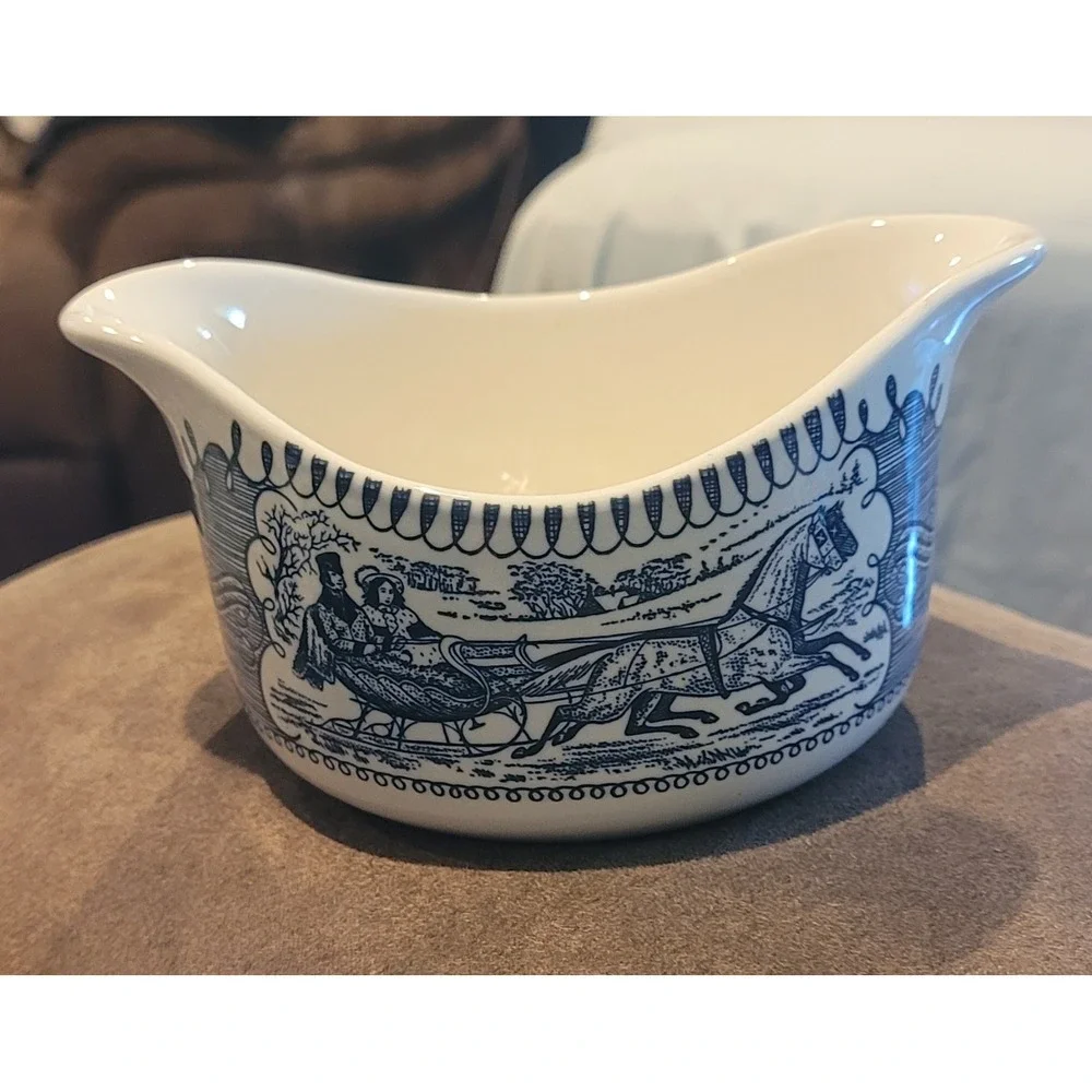 Currier and Ives Blue currier ives